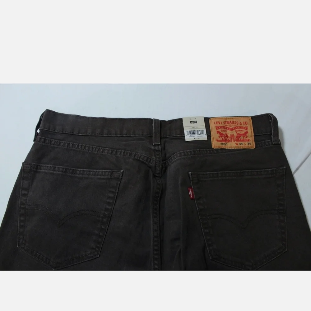 Levi's Brown 505 Straight Jeans Classic Style NWT - Picture 4 of 6